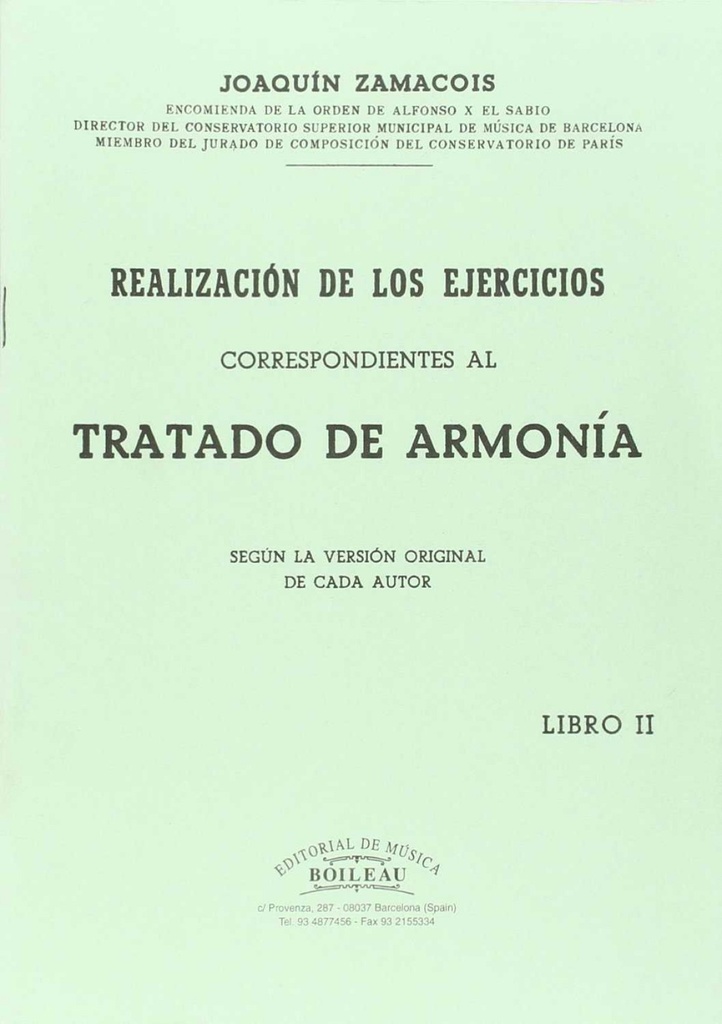 Realización ejer.Armonía Vol.II