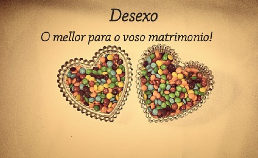 (Postal) DESEXO, O mellor para o voso matrimionio