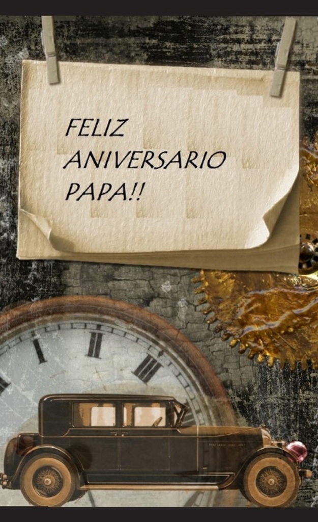 (Postal) Feliz aniversario papa!