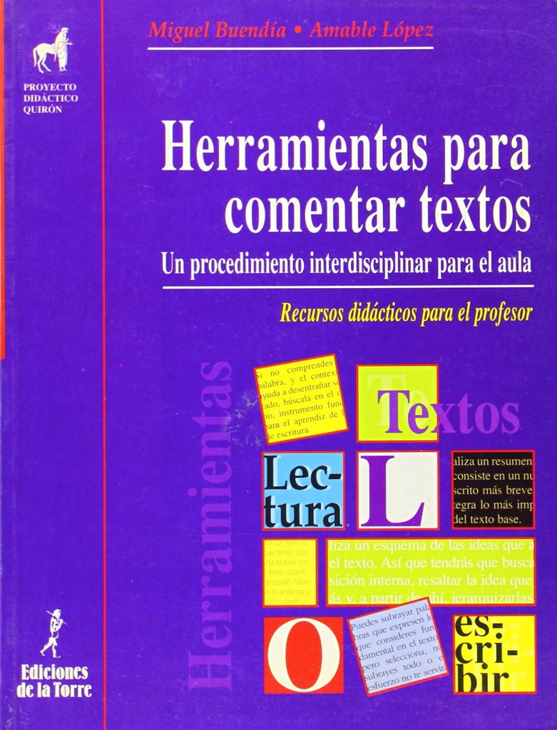 Herramientas Para Comentar Textos. Profesor