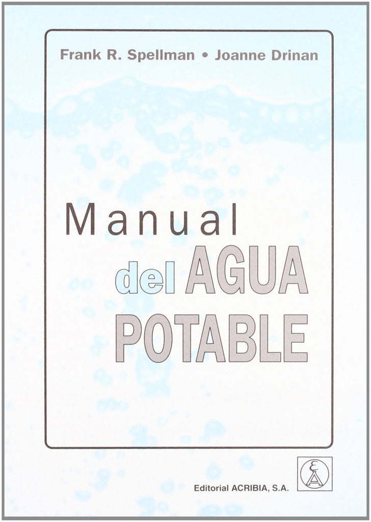 MANUAL DEL AGUA POTABLE