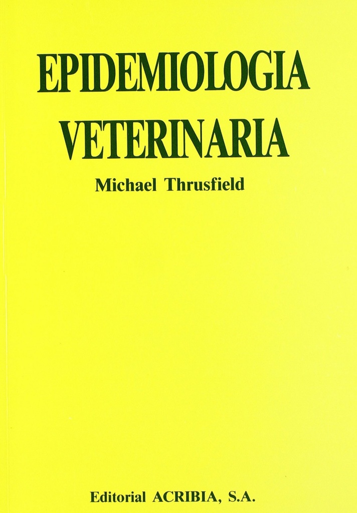 EPIDEMIOLOGÍA VETERINARIA