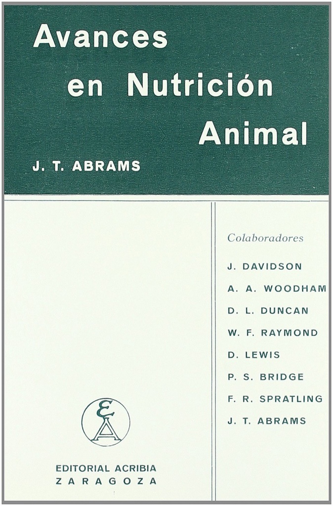 AVANCES EN NUTRICIÓN ANIMAL