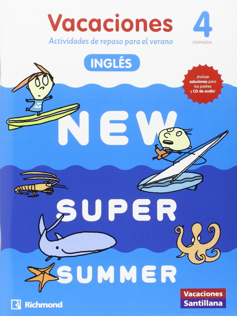 NEW SUPER SUMMER 4º PRIMARIA BOOK AUDIO