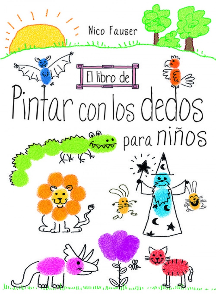 El libro de pintar con los dedos para niños