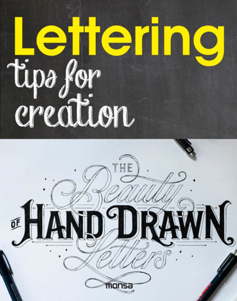 Lettering tips for creation