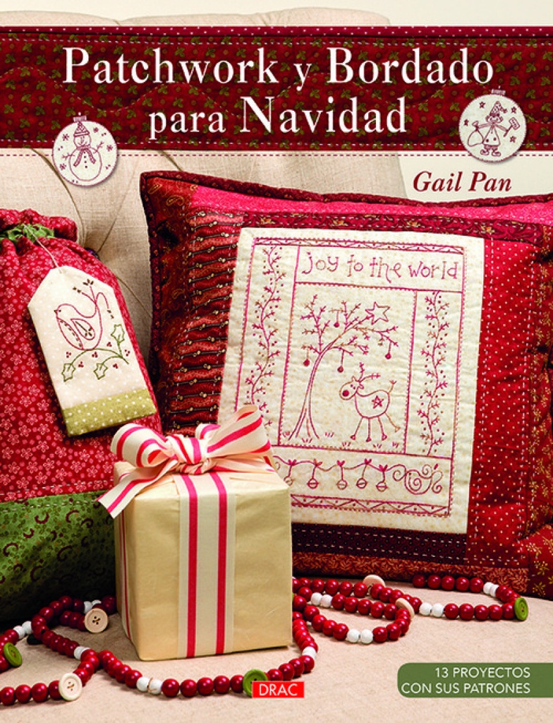 Patchwork y bordados para navidad