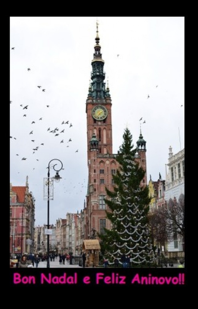 (Postal) Bon Nadal Cidade en Nadal