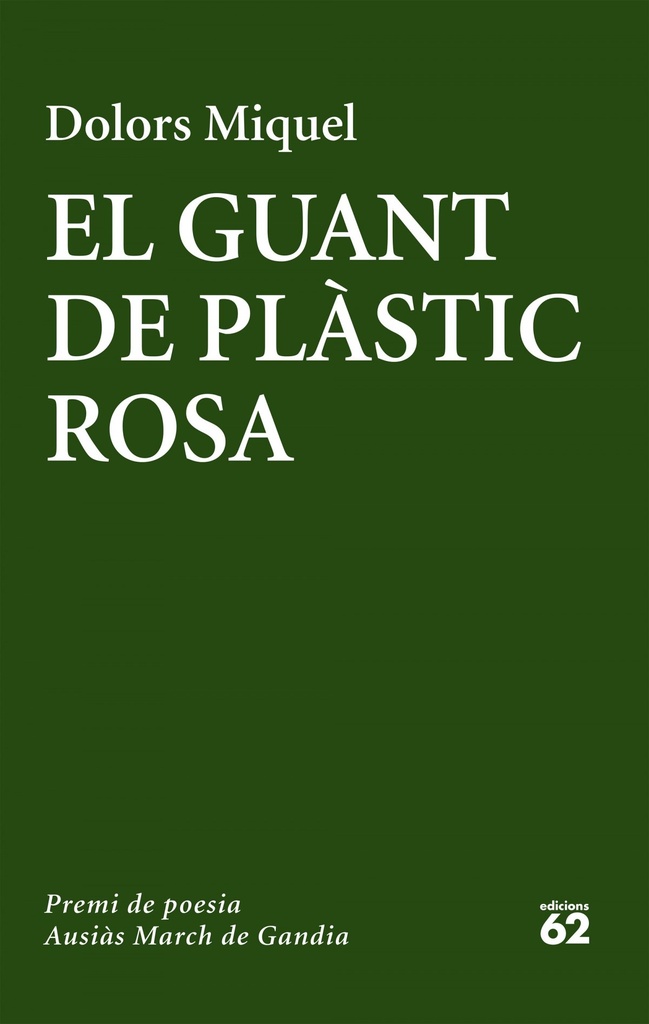 El guant de plàstic rosa