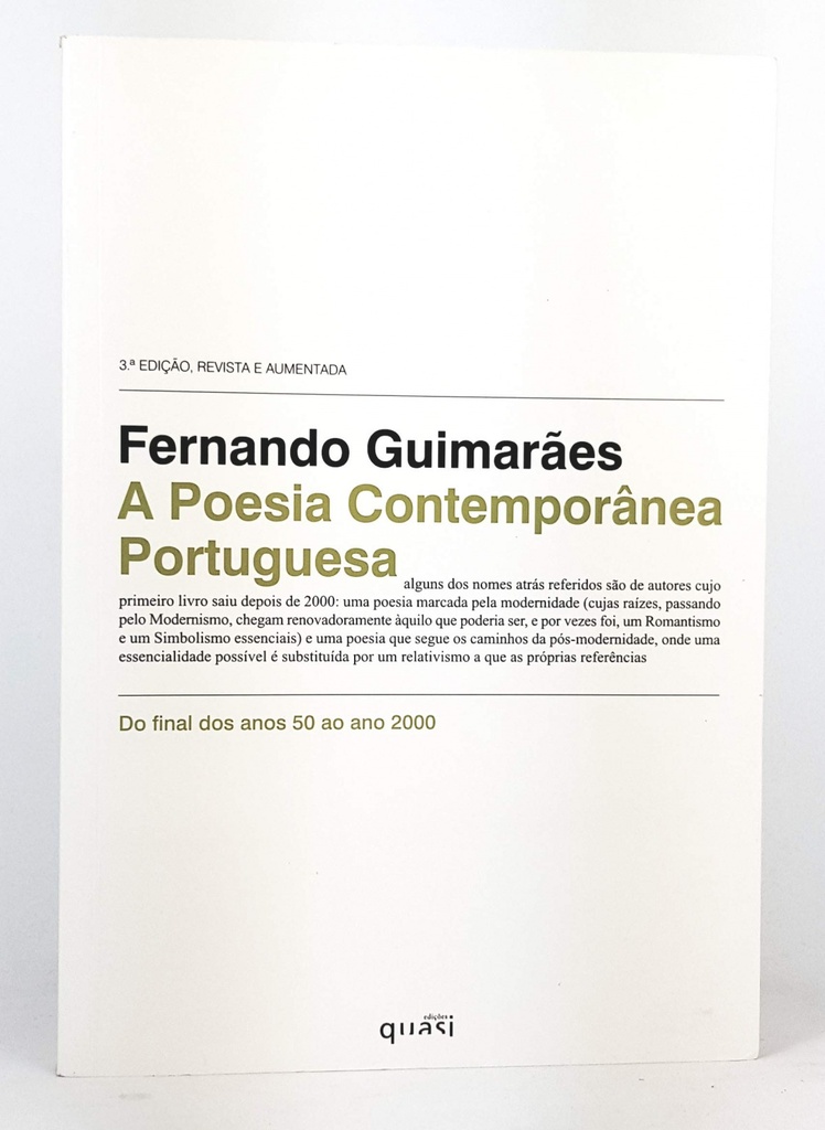 A poesia contemporânea portuguesa