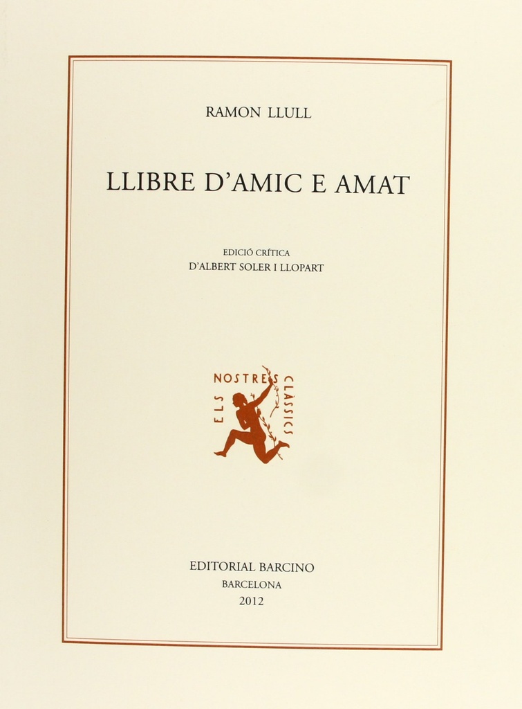 Llibre d´amic e amat