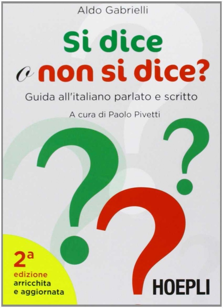 Si dice o non si dice?