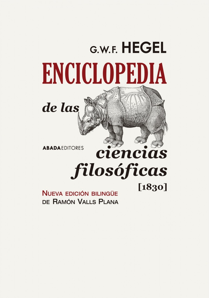 ENCICLOPEDIA DE LAS CIÉNCIAS FILOSÓFICAS 1830