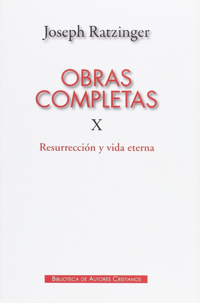 OBRAS COMPLETAS X RATZINGER