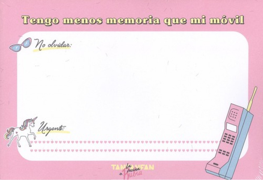 TACO DE NOTAS DE LA VECINA RUBIA