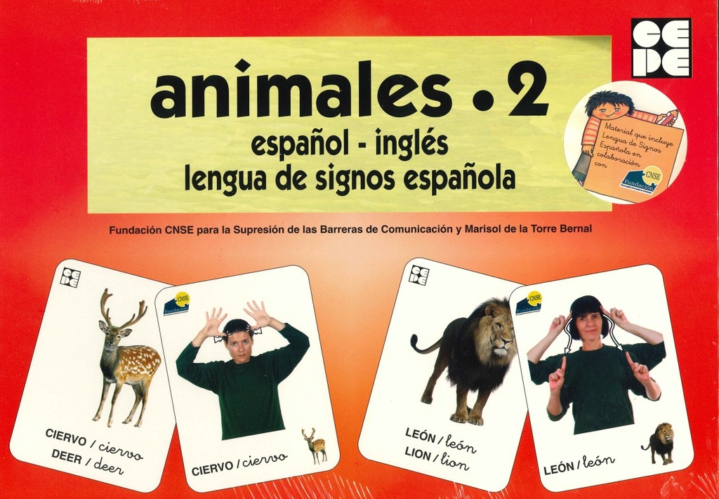 ANIMALES 2 ESPAÑOL INGLES LENGUA DE SIGNOS ESPAÑOL