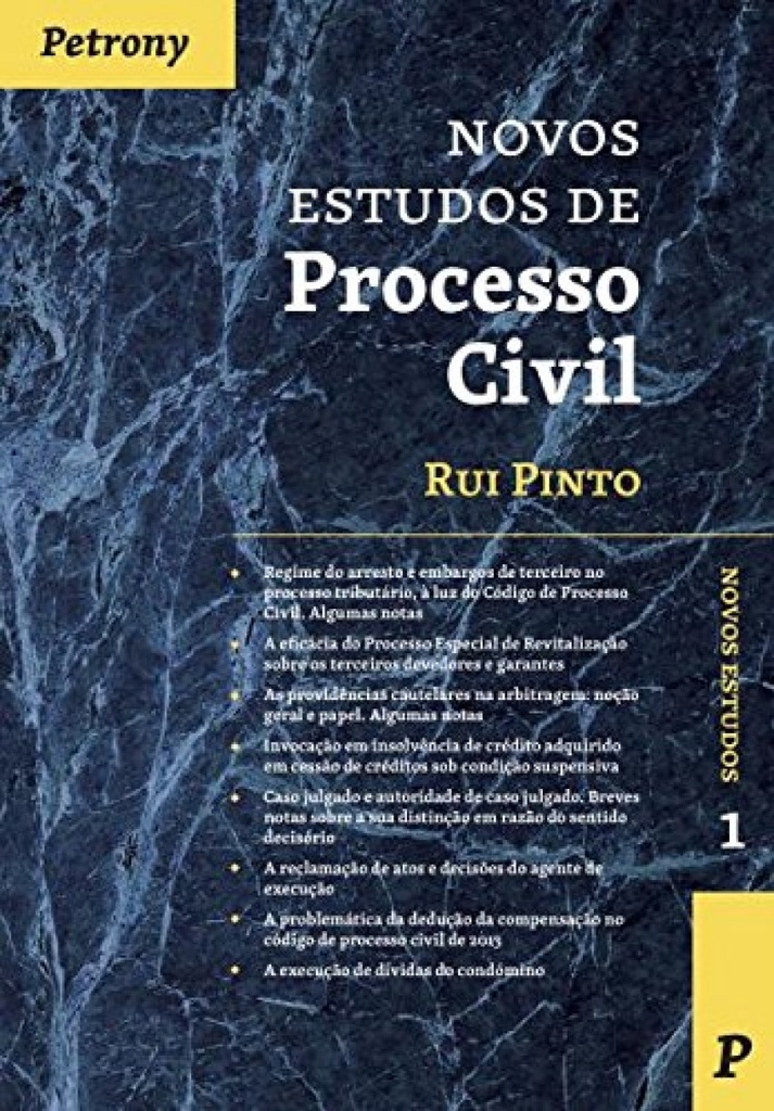 NOVOS ESTUDOS DE PROCESSO CIVIL