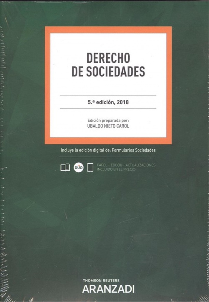 DERECHO DE SOCIEDADES 2018 (DÚO)