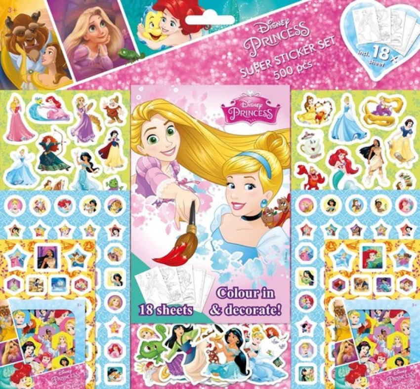 PRINCESAS DISNEY SUPER STICKER