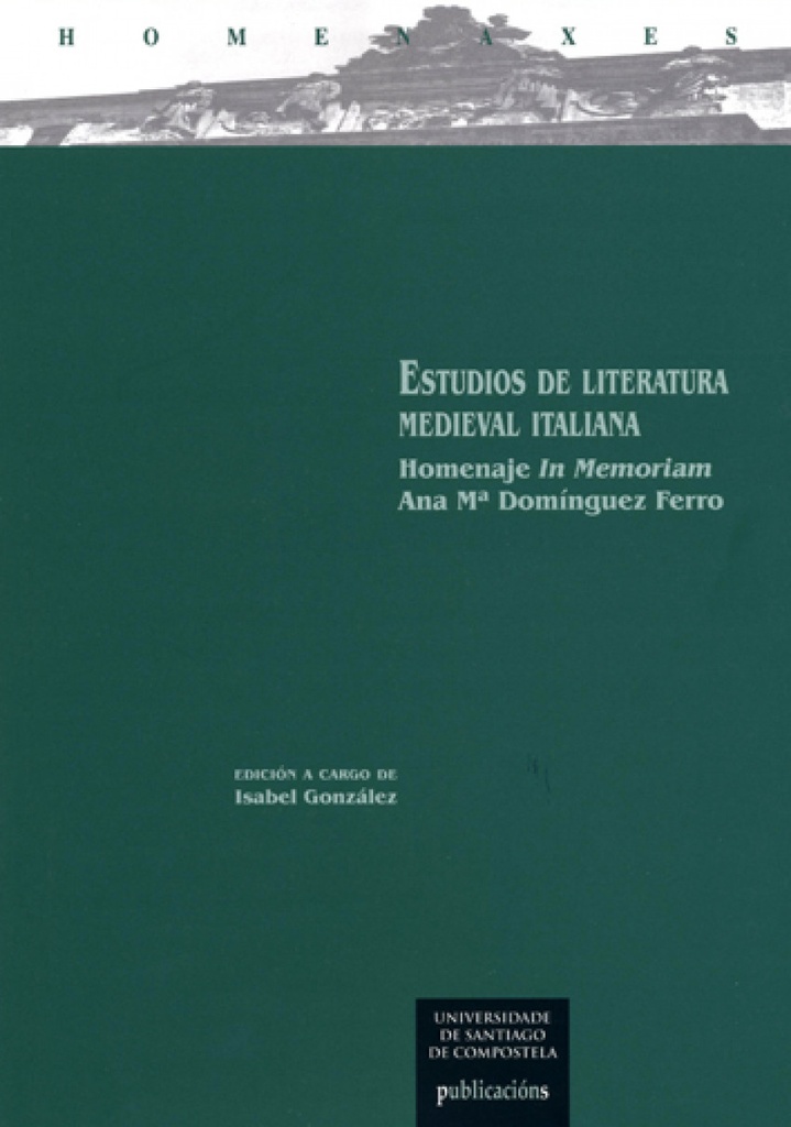 ESTUDIOS DE LITERATURA MEDIEVAL ITALIANA