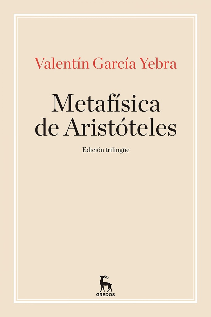 METAFÍSICA DE ARISTOTELES