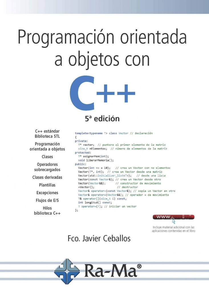 PROGRAMACIÓN ORIENTADA A OBJETOS CON C++