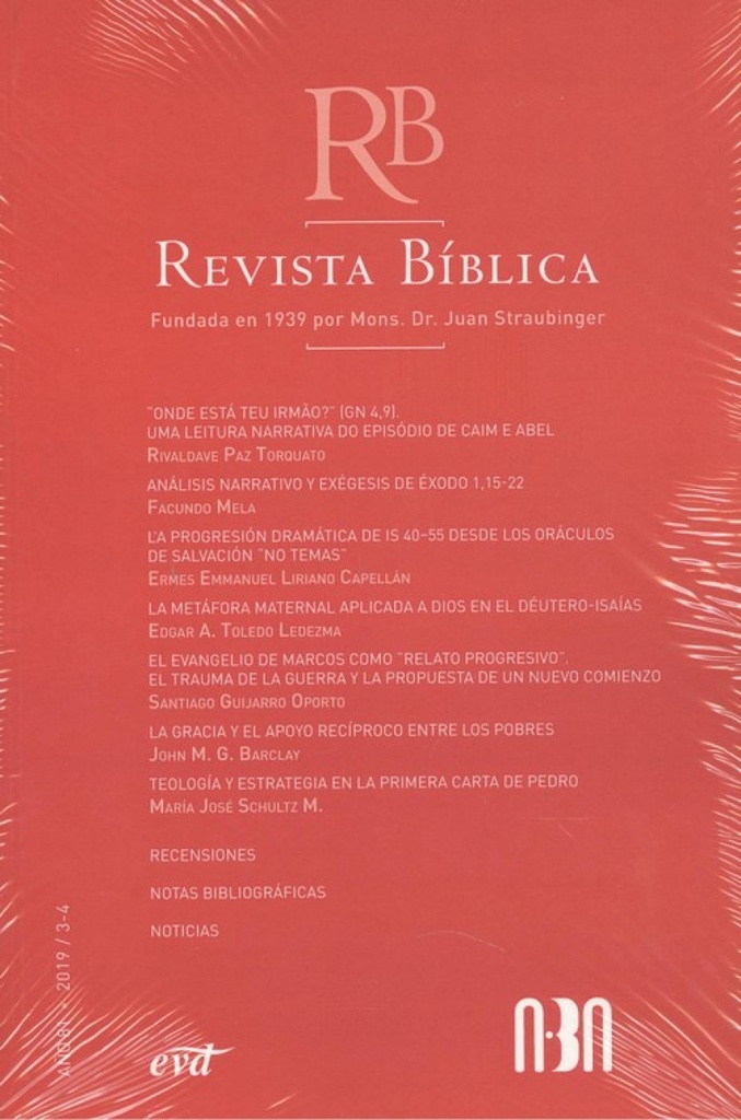 REVISTA BÍBLICA. AÑO 81