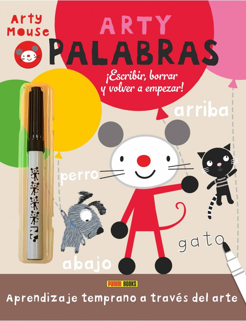 Arty palabras.¡escribir, borrar y volver a empezar!