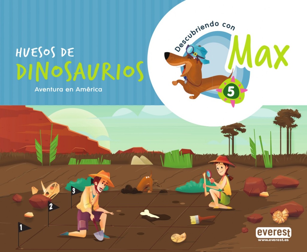 Descubriendo con Max 5. Huesos de dinosaurios. Libro del alumno.