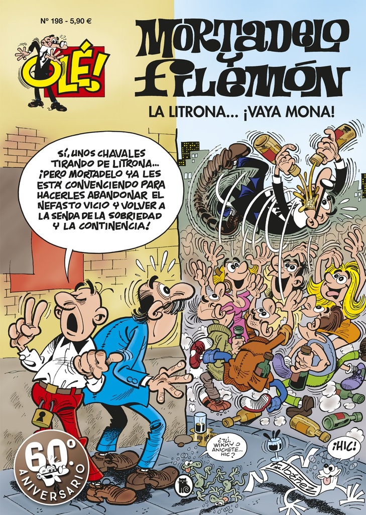 La litrona... ¡Vaya mona! (Olé! Mortadelo 198)