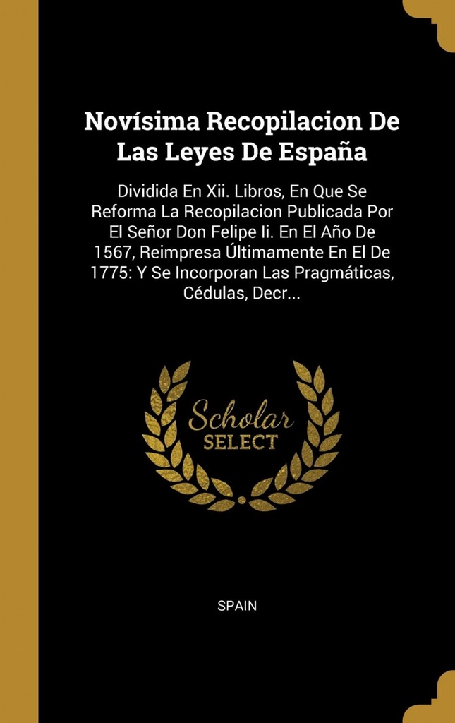 Novísima Recopilacion De Las Leyes De España