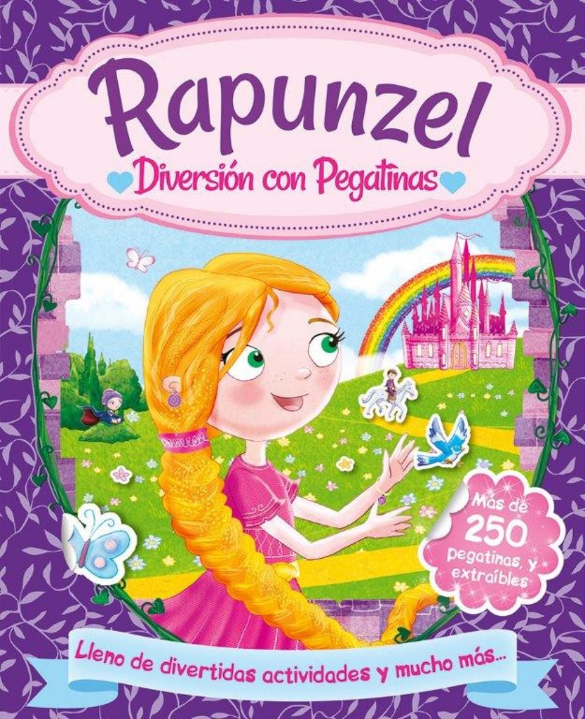 DIVERSIÓN CON PEGATINAS- RAPUNZEL