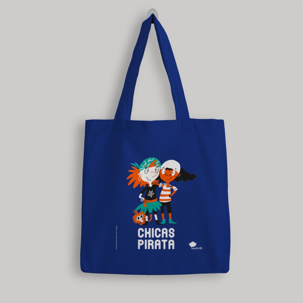 Bolsa de tela ´Chicas Pirata´ - color azul