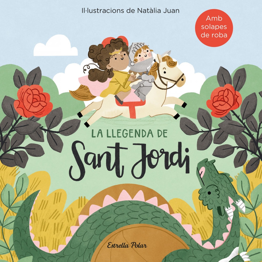 La llegenda de Sant Jordi amb solapes de roba