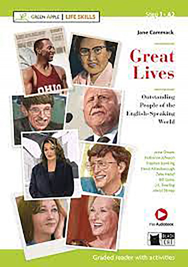 GREAT LIVES (+AUDIOBOOK) (A2) GREEN APPLE LIFE SKILLS