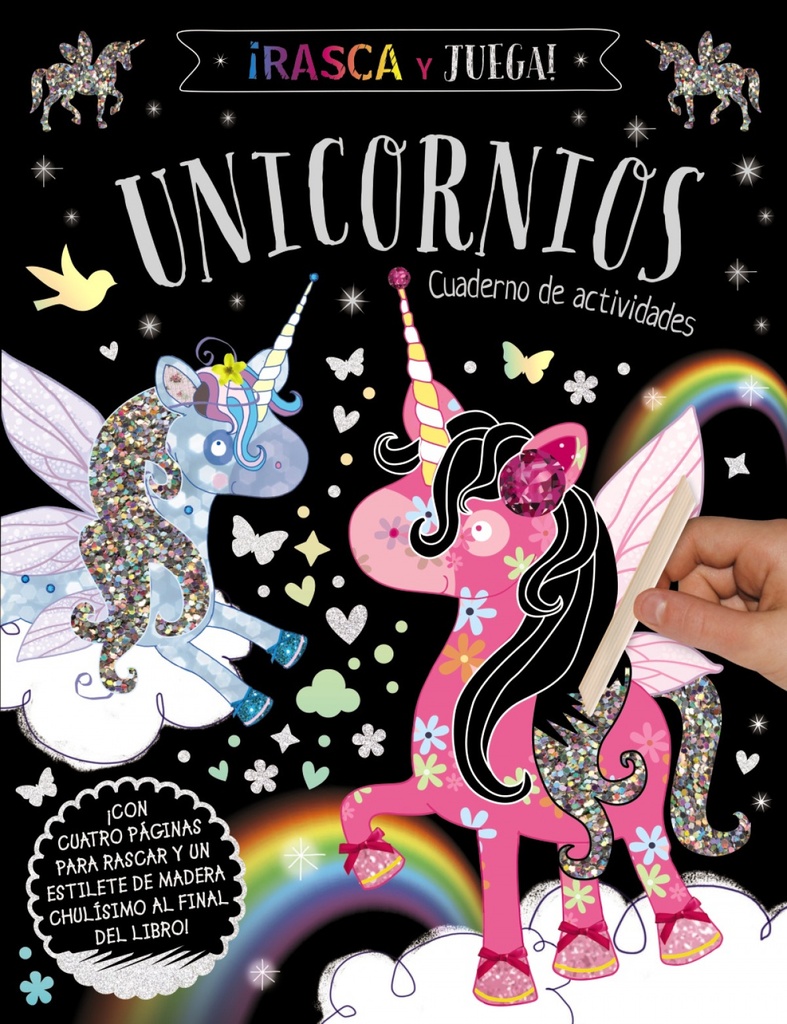 Rasca y Juega. Unicornios - Cuaderno de actividades