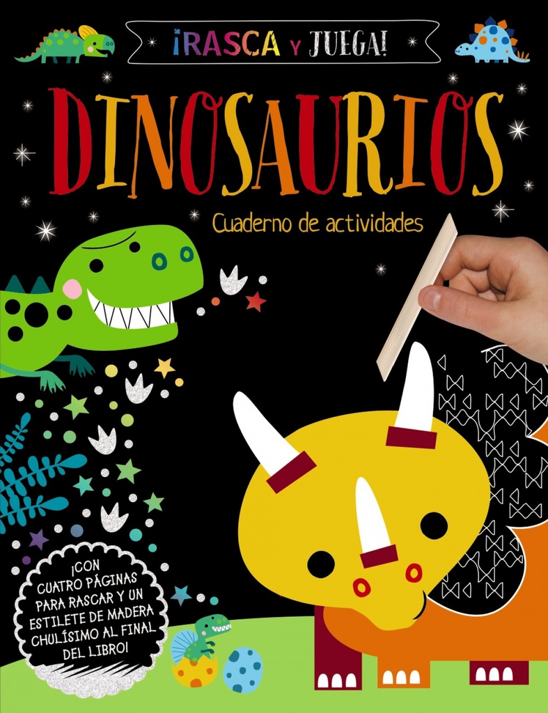 Rasca y Juega. Dinosaurios - Cuaderno de actividades