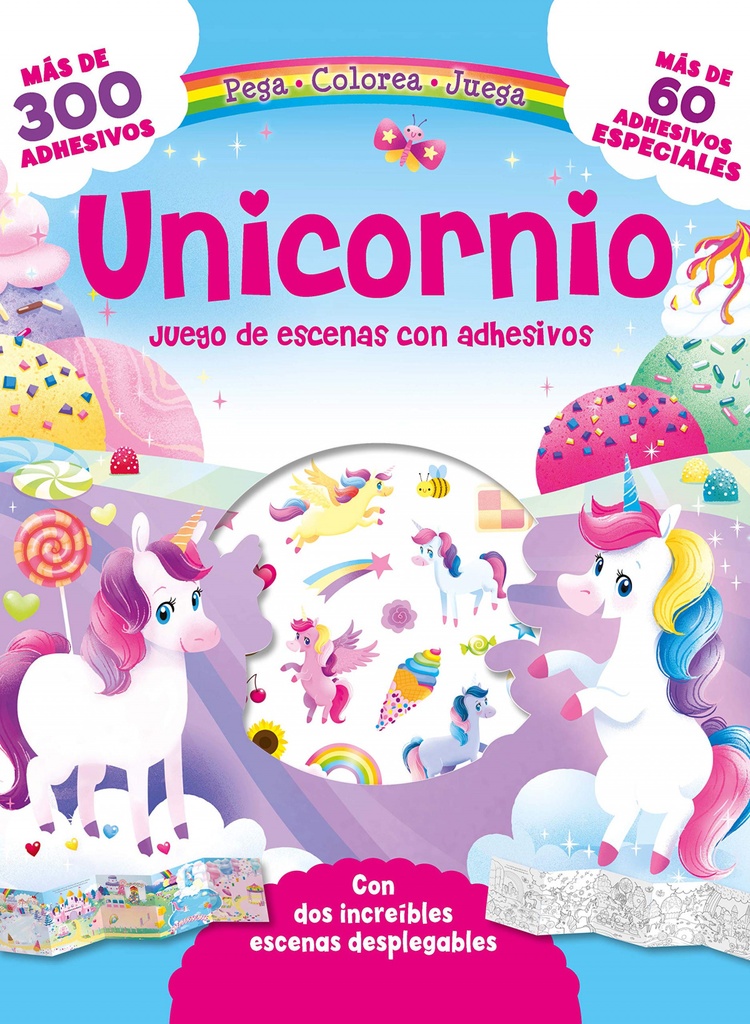 UNICORNIO, juego de escenas con adhesivos