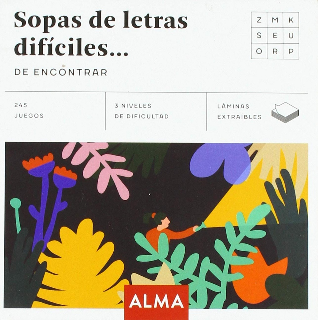 Sopa de letras difíciles de encontrar