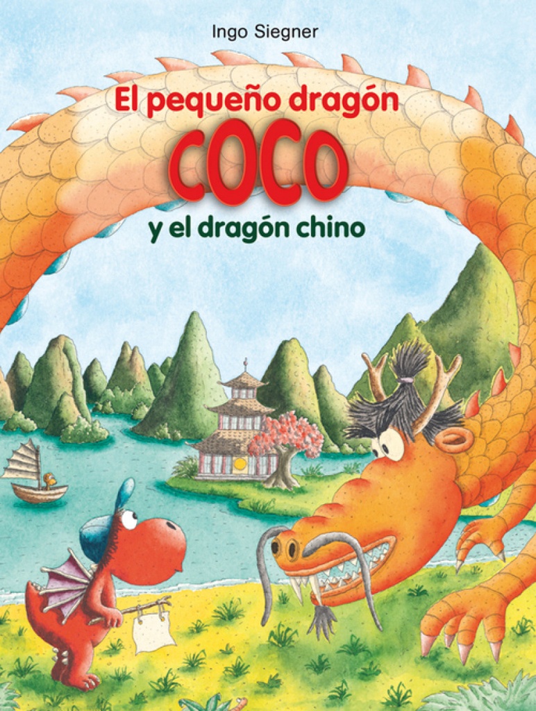 El pequeño dragón Coco y el dragón chino