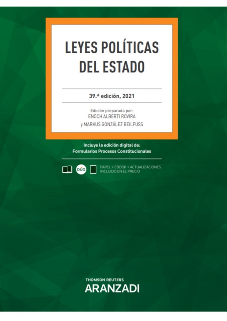 Leyes Políticas del Estado (Papel + e-book)