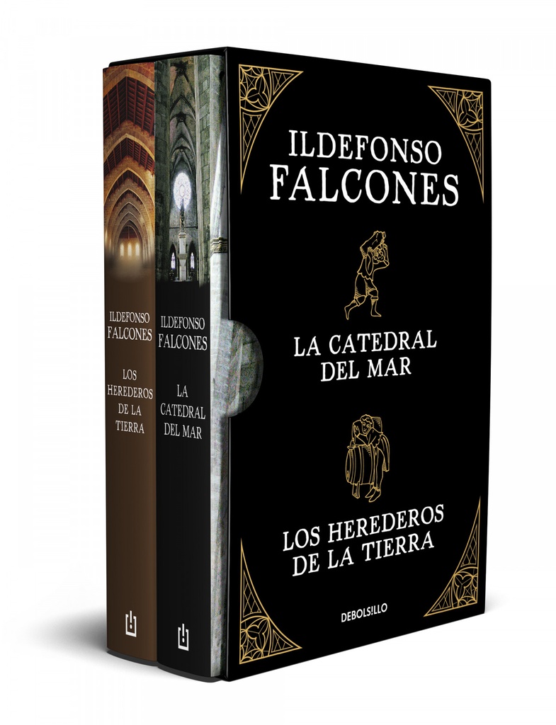 Ildefonso Falcones (edición estuche con: La catedral del mar # Los herederos de la tierra)