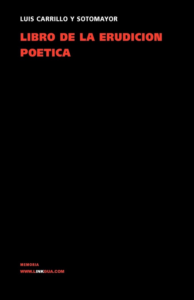 Libro de la erudición poética