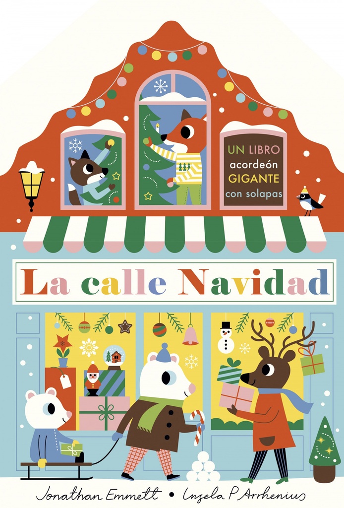 La calle Navidad. Libro acordeón