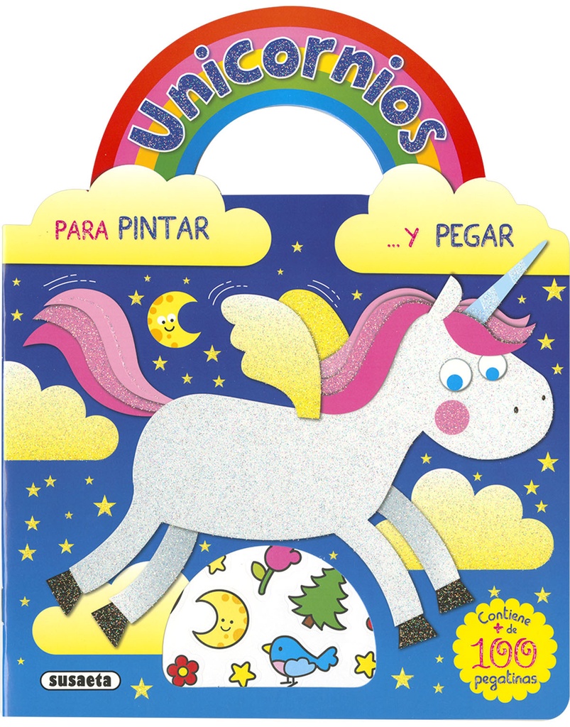 Unicornios para pintar y pegar