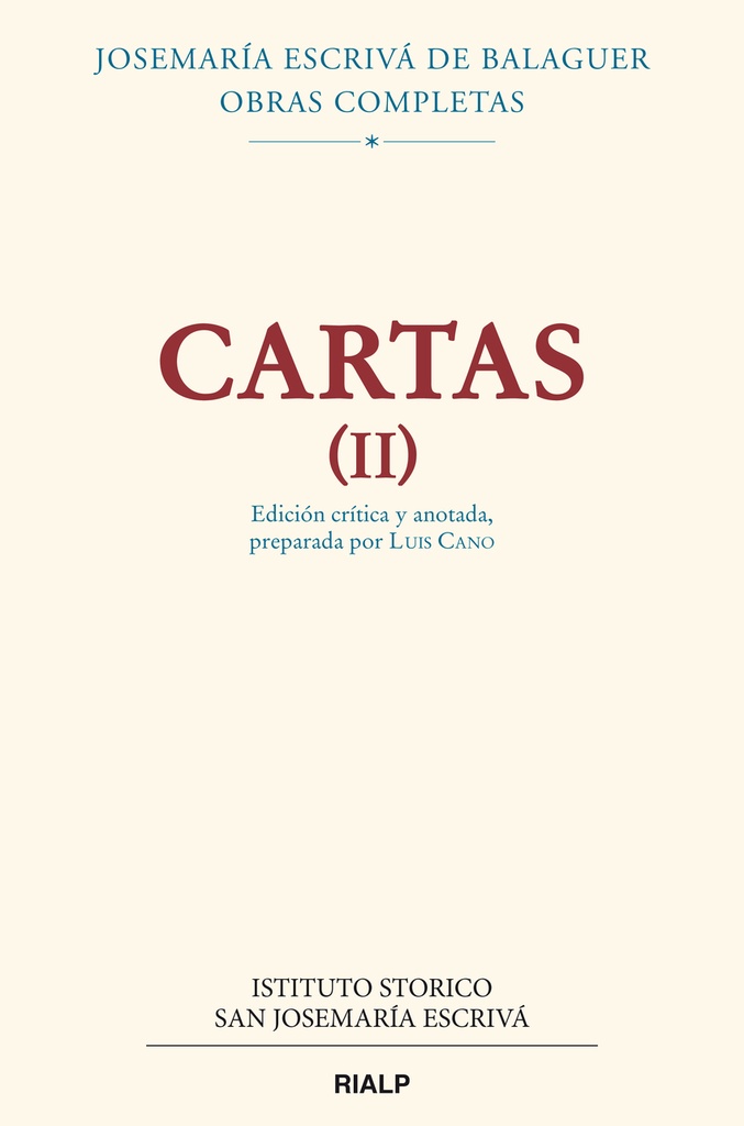 Cartas II (Edición crítico-histórica)