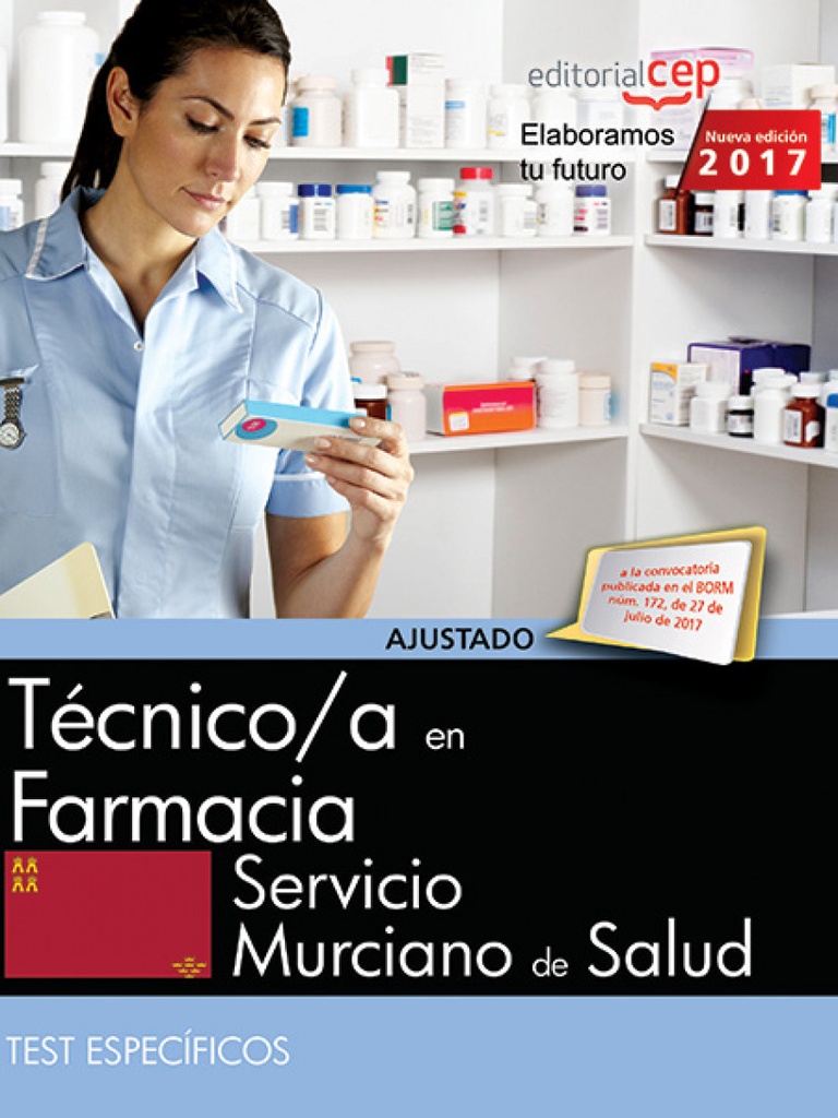 Técnico/a en Farmacia. Servicio Murciano de Salud. Test Específicos