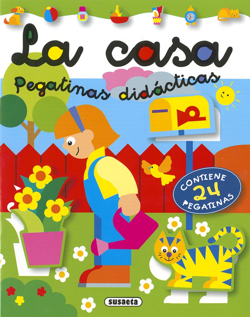 La casa pegatinas didácticas