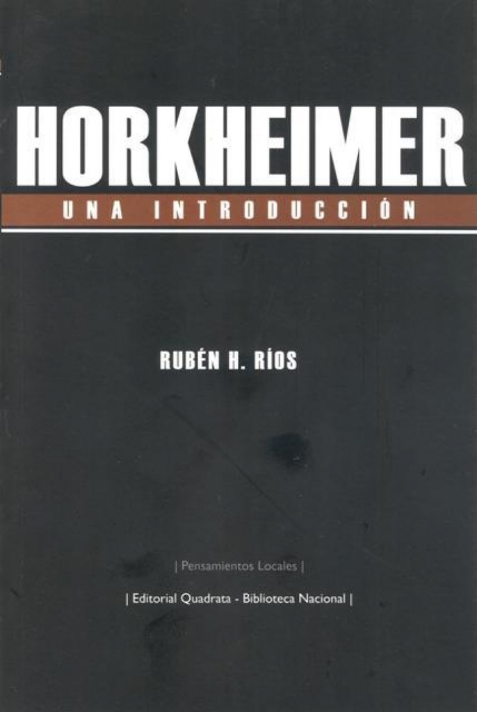 HORKHEIMER. Una introducción