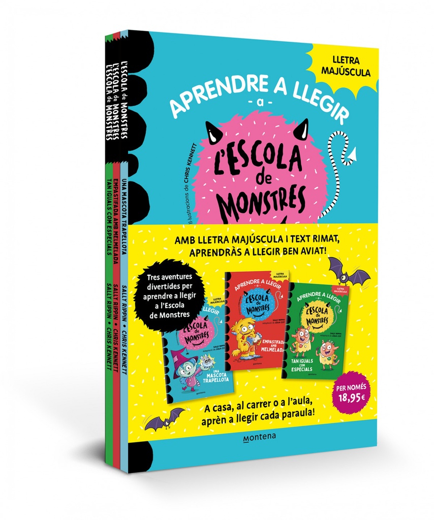 Pack Escola de Monstres (Una mascota trapellota, Empastifada amb melmelada, Tan